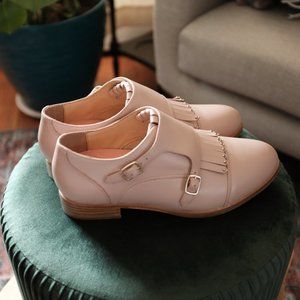 Bared Footwear Rooster Pink Flat Double Monk Oxfords